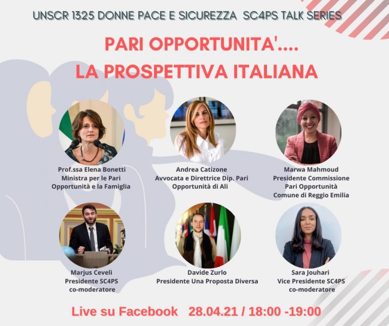 SCPS Talk Series – Pari Opportunità, la Prospettiva Italiana